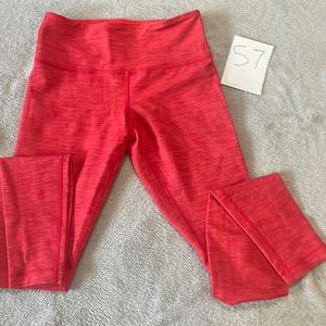Lululemon red leggings size 4 inseam 30 in